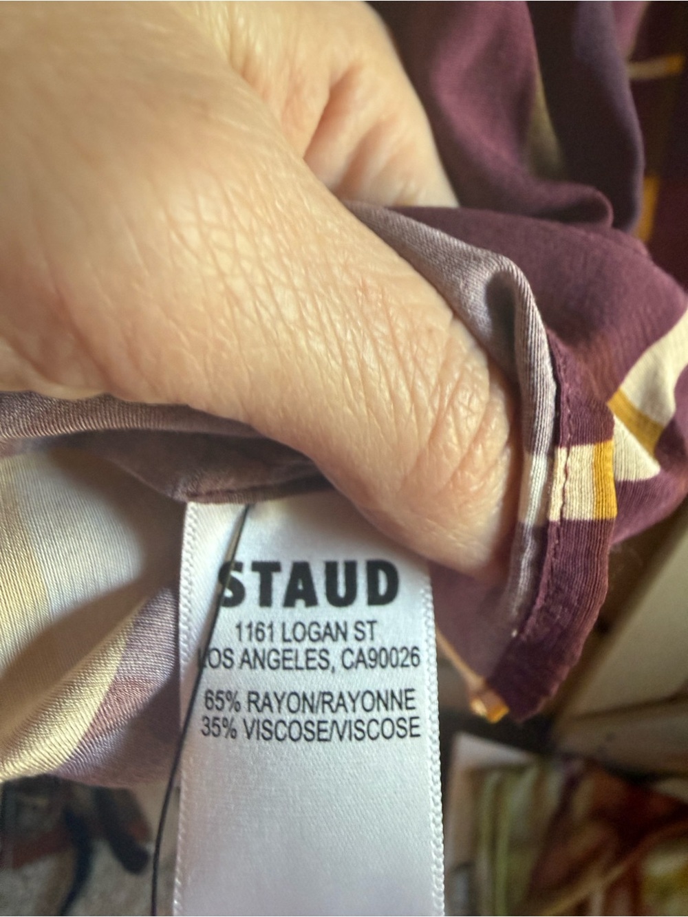 NWT STAUD Elsa Midi Dress in Plumeria Paradise MSRP $277 - Picture 6 of 9